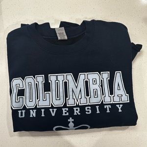 Columbia University crew neck navy